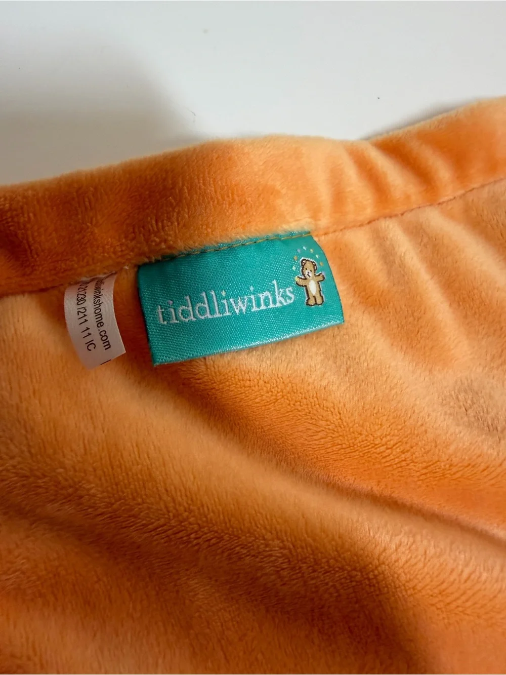 Tiddliwinks Lion head Orange Plush Security Blanket. Lovey